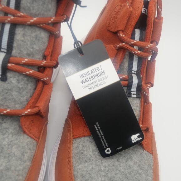 NEW Sorel Women's 10 Kinetic Breakthru Caribou Waterproof Red Chalk - Picture 6 of 8